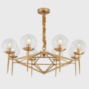 Loft Industry Modern - Gold Spire Chandelier